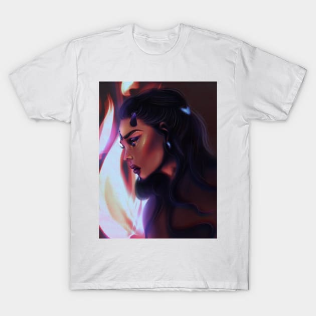 Beauty from hell T-Shirt by Fatchilart